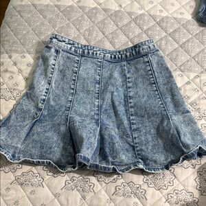 No Boundaries Blue Denim Skater Skirt